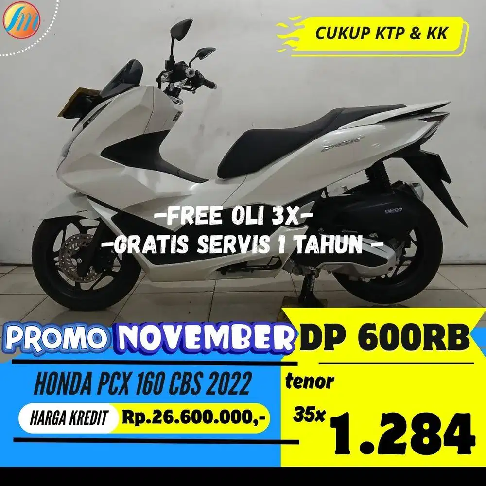 HONDA PCX 160 CBS 2022 KREDIT DP 600RIBU ANGSURAN SANGAT TERJANGKAU