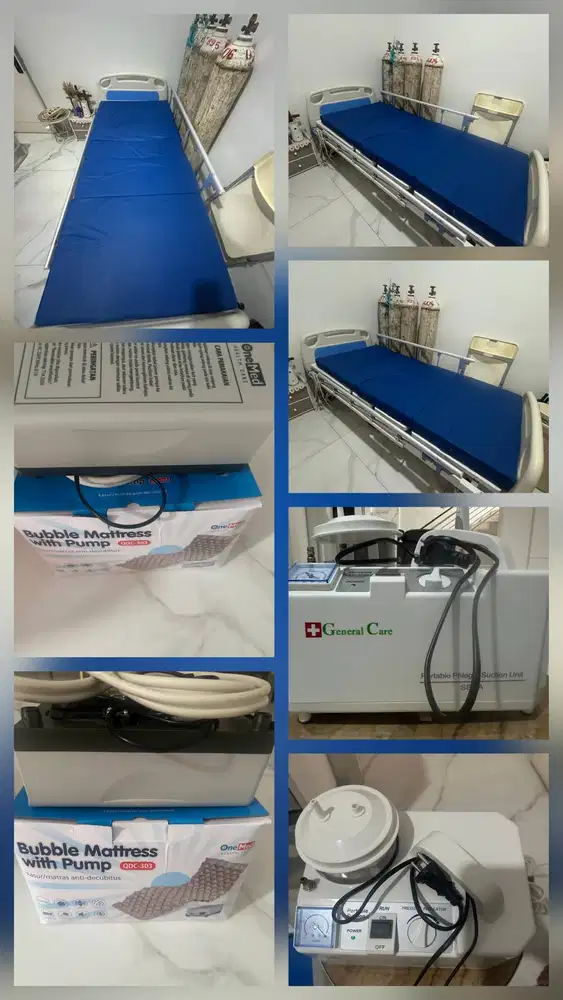 Alat suction,tempat tidur ,kasur decubitus