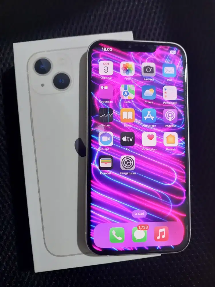IPHONE 13 PUTIH IBOX FULLSET LENGKAP