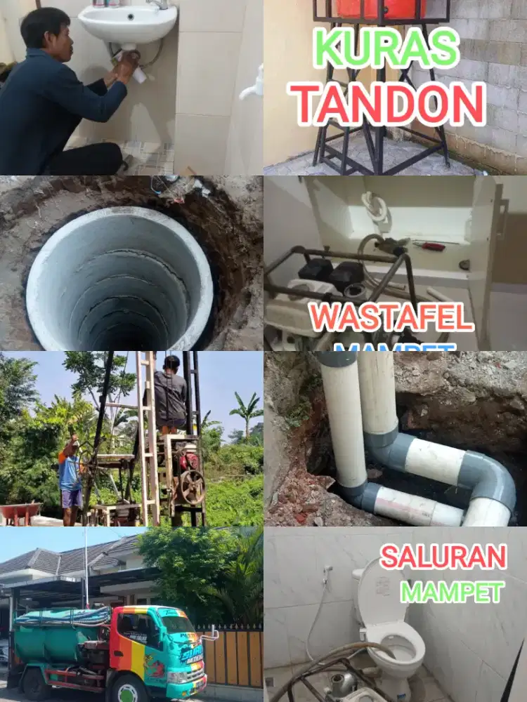 SERVIS POMPA SEDOT WC SALURAN MAMPET RESAPAN SUNTIK SUMUR BOR