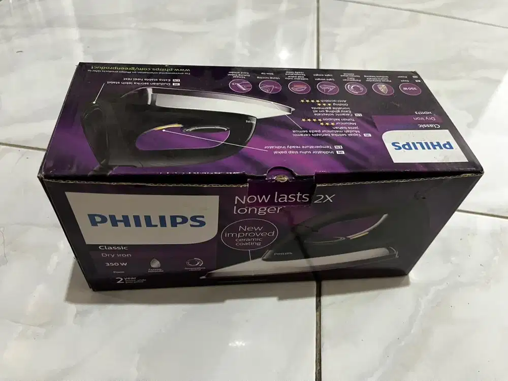 Setrika Phillips HD 1173 Gosokan Baju Pakaian Rumah Kosan Kontrakan