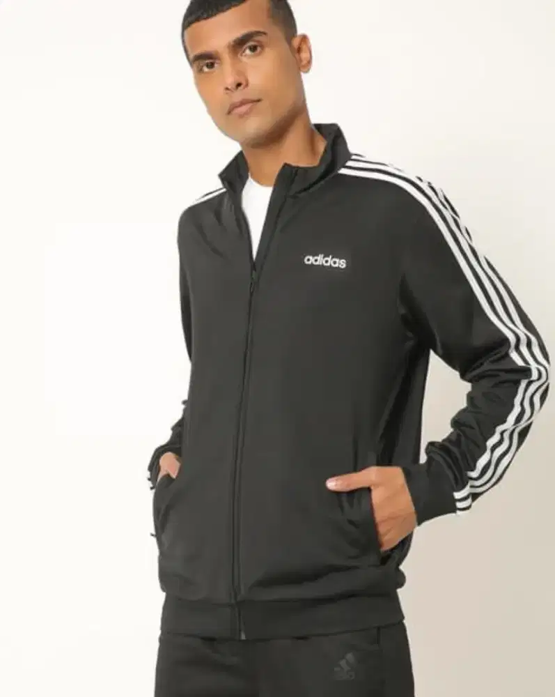Jaket adidas tracktop men black L mulus ok
