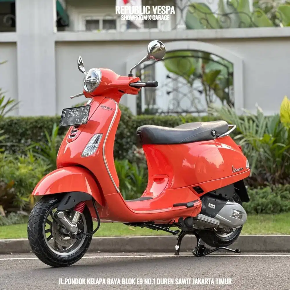 Piaggio Vespa LX 125 IGET LED TAHUN 2021 WARNA PEACH RARE COLOUR PERFE