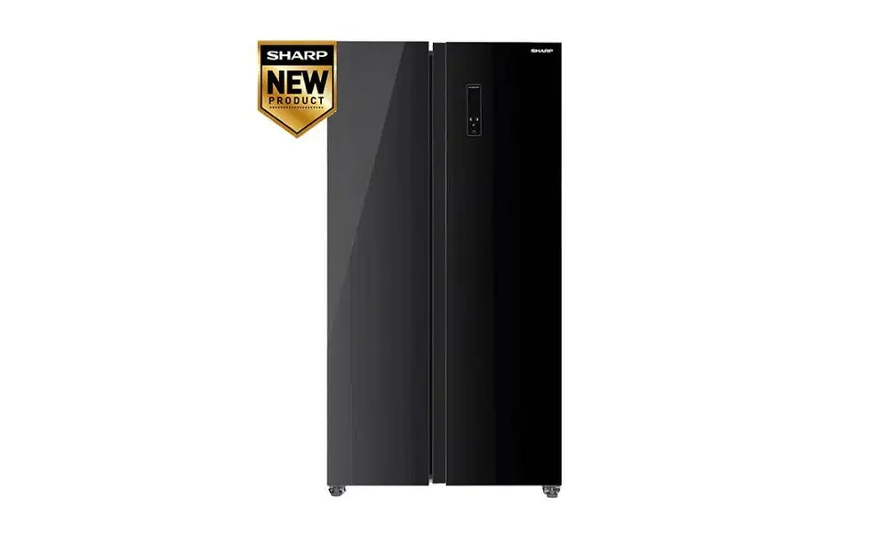 Sharp Side by Side SJ-IS61GA-BK Black Glass Door - Kulkas Sharp