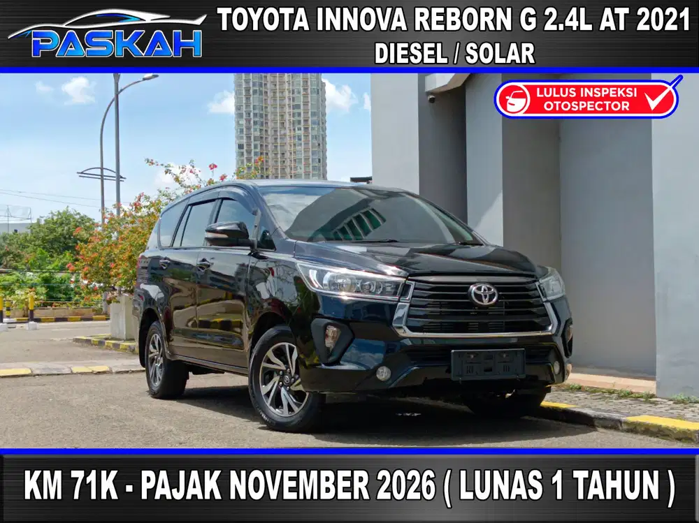 FACELIFT Km=71k INNOVA 2.4 G DIESEL 2021 INNOVA 2.4 g solar 2021 INOVA