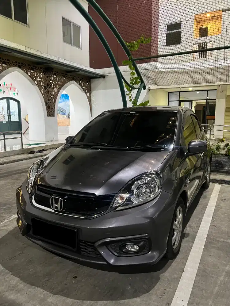 Honda Brio Satya E CVT 2018 Grey Matic Abu-abu