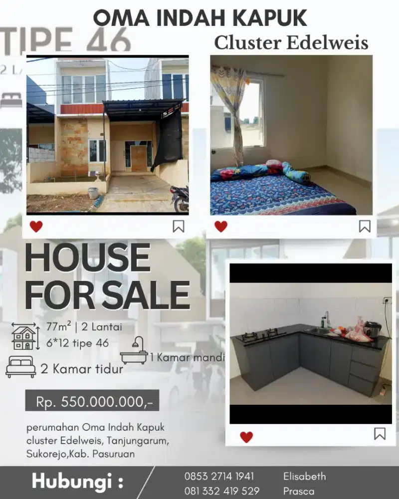 Jual Rugi BU !! Harga dibawah developer