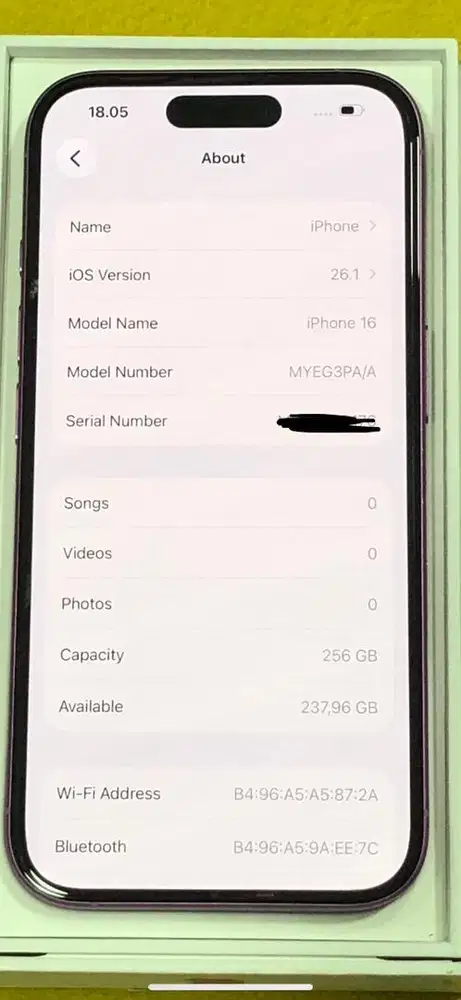 IPhone 16 256G Pink Grs iBox