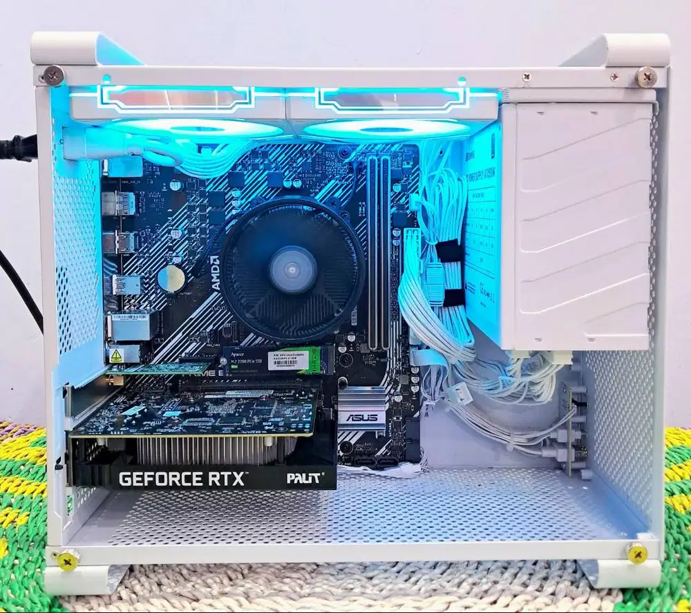 Gaming Mini PC Ryzen 5 4500 RTX 3050 16GB Ram 256GB NVMe Grafis Render