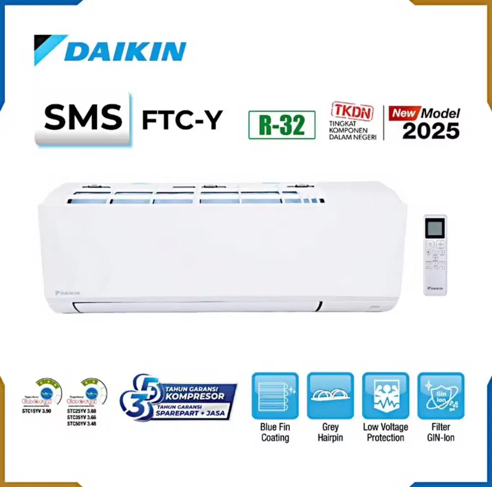 AC DAIKIN 1 PK FTC25YV14