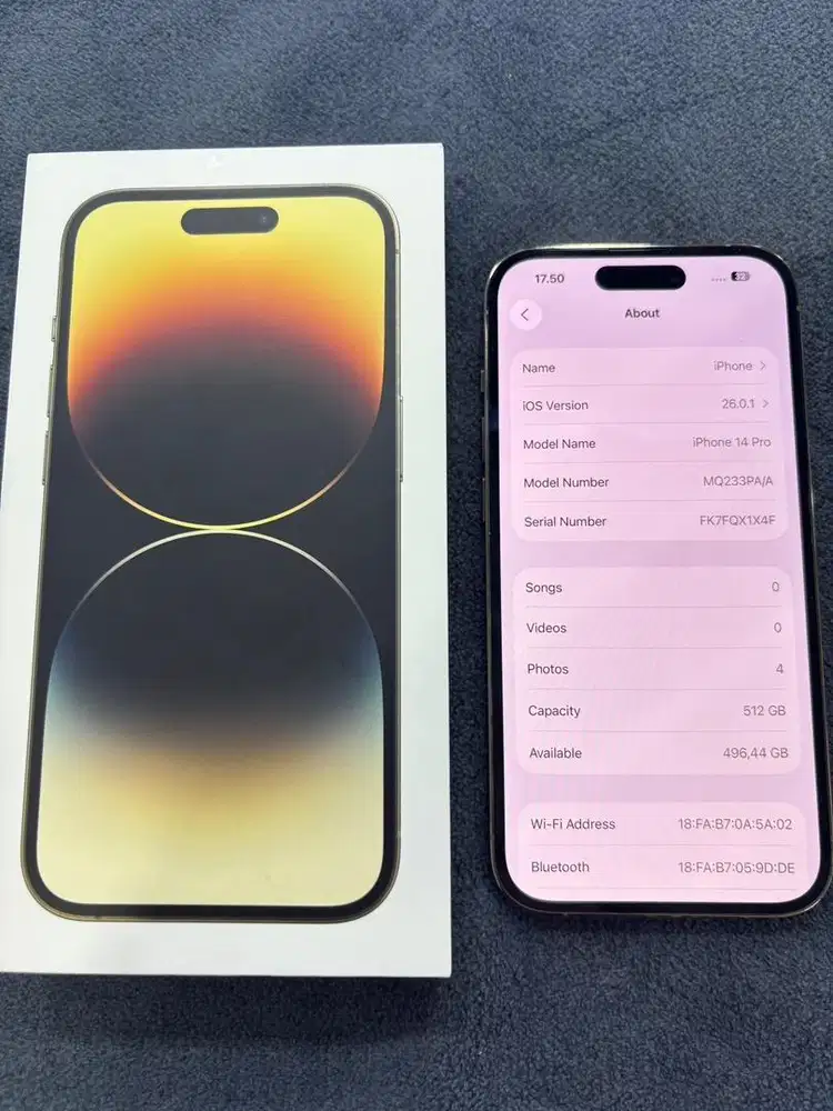 Iphone 14 pro 512gb second ibox fullset ori mulus