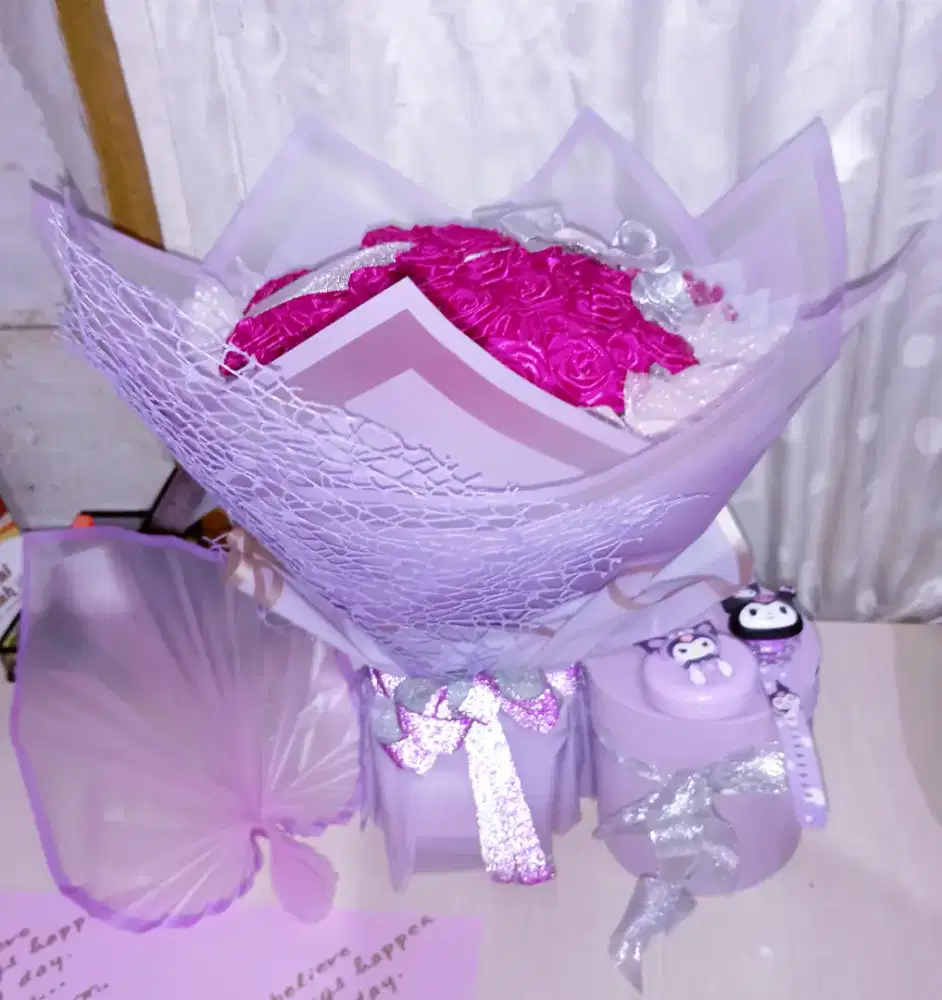 Buket bunga mawar 25 kuntum