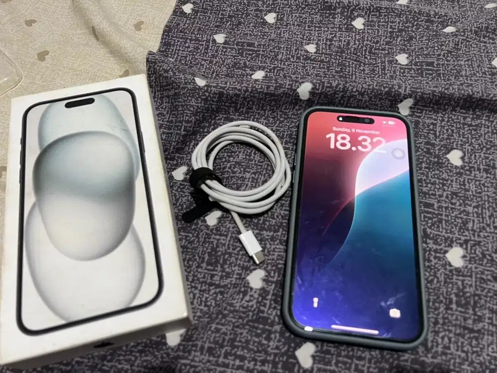 Iphone 15 plus 128 gb Ibox BH 100% Garansi masih lama
