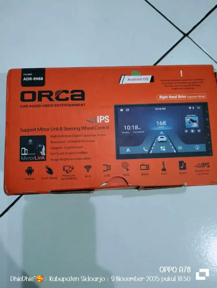 Audio mobil merk ORCA