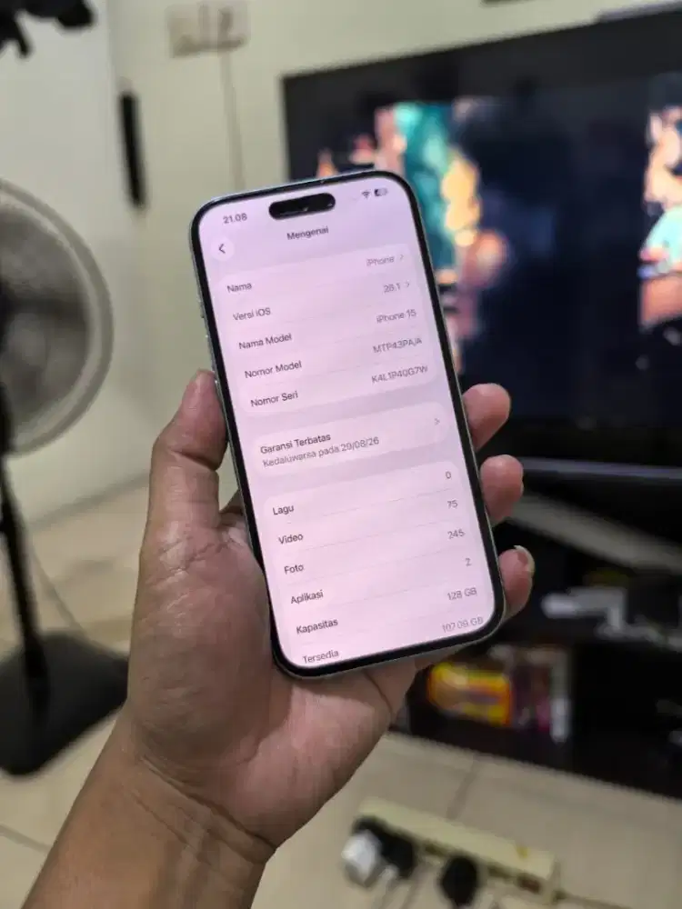 iPhone 15 128 iBox bh 100 like new