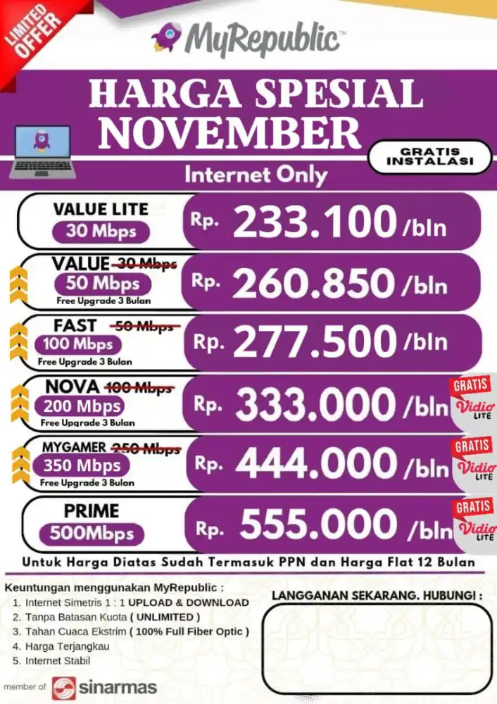 Menerima Pemasangan wifi
