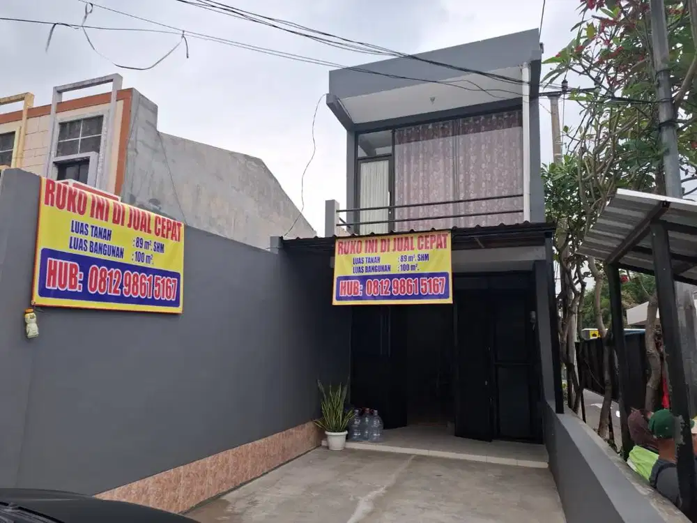 DIJUAL RUKO STRATEGIS (Samping MCD pertigaan Bojongsari) - SHM + IMB