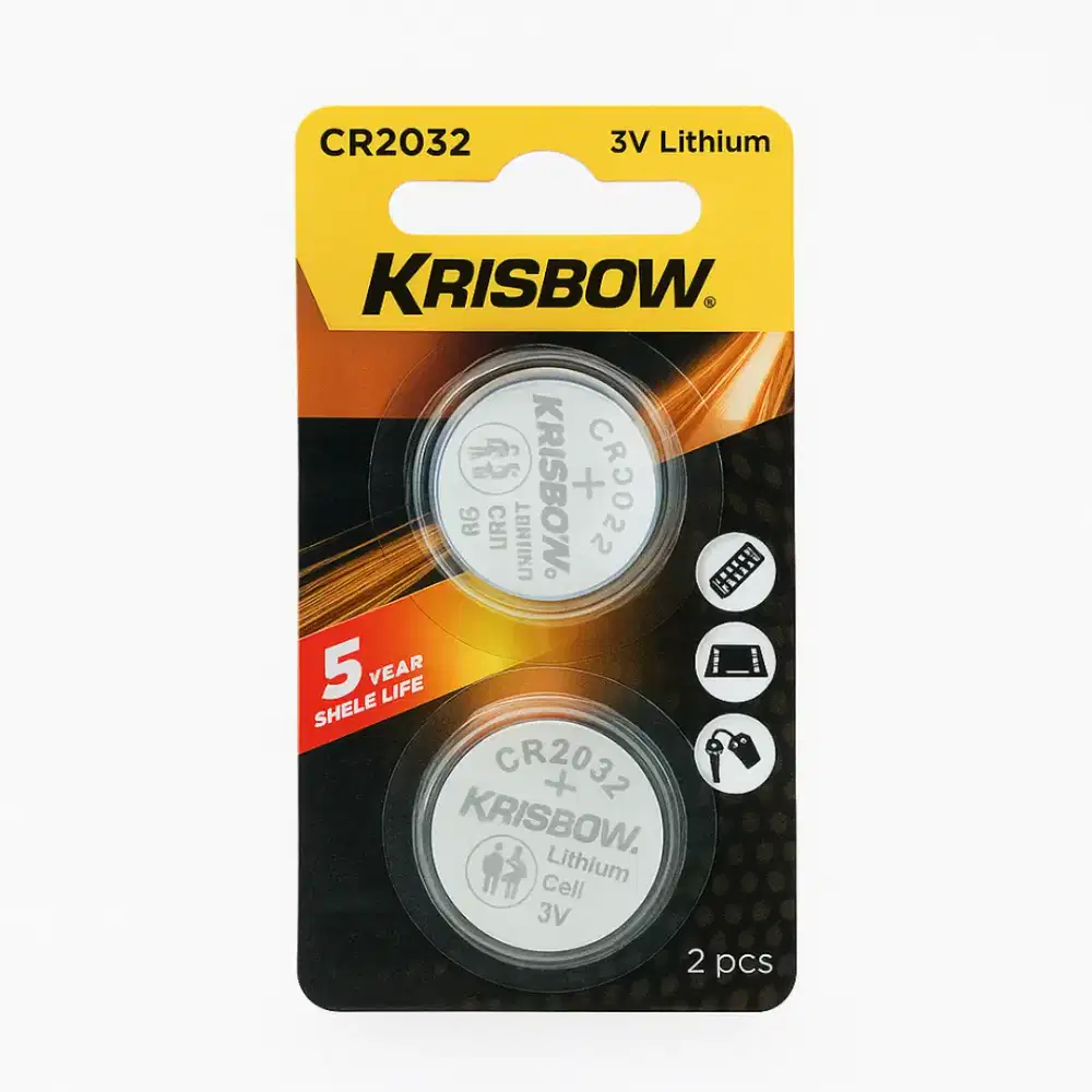 Baterai Krisbow CR2032 3V Battery CMOS BIOS RTC Original Lithium Cell