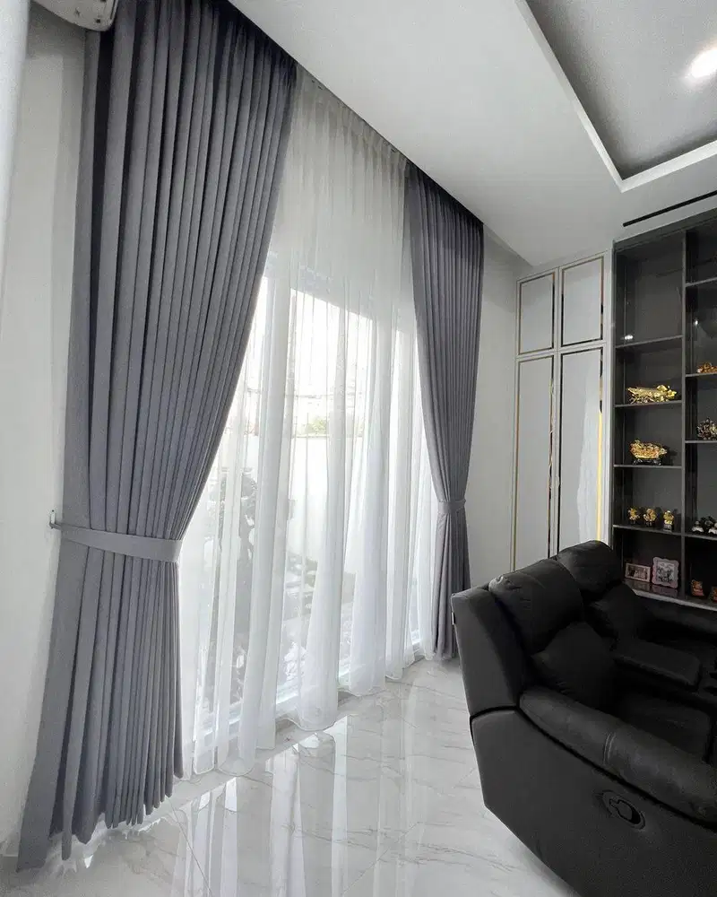 Pasang Tirai Gorden Jendela Gordyn Mewah Hordeng Terbaru Murah