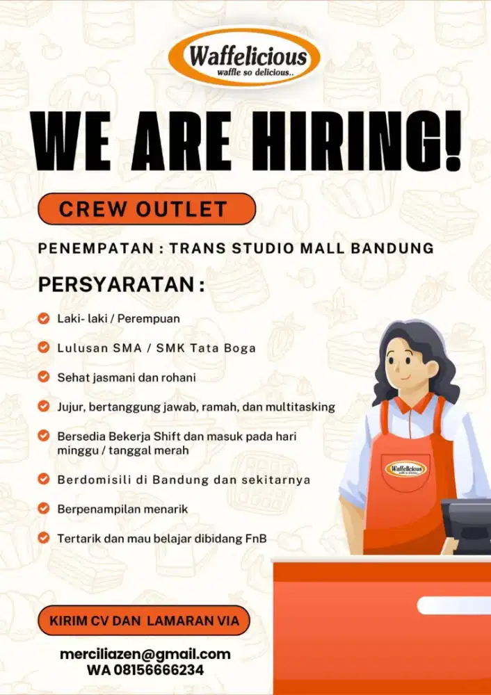 Lowongan Crew Outlet Waffelicious