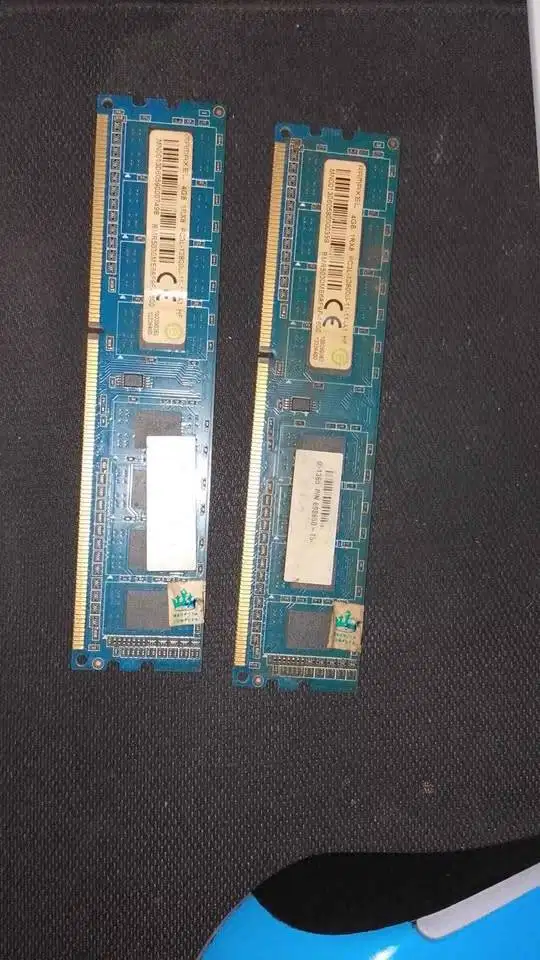 Ram merk RAMAXEL 2x4gb ddr3