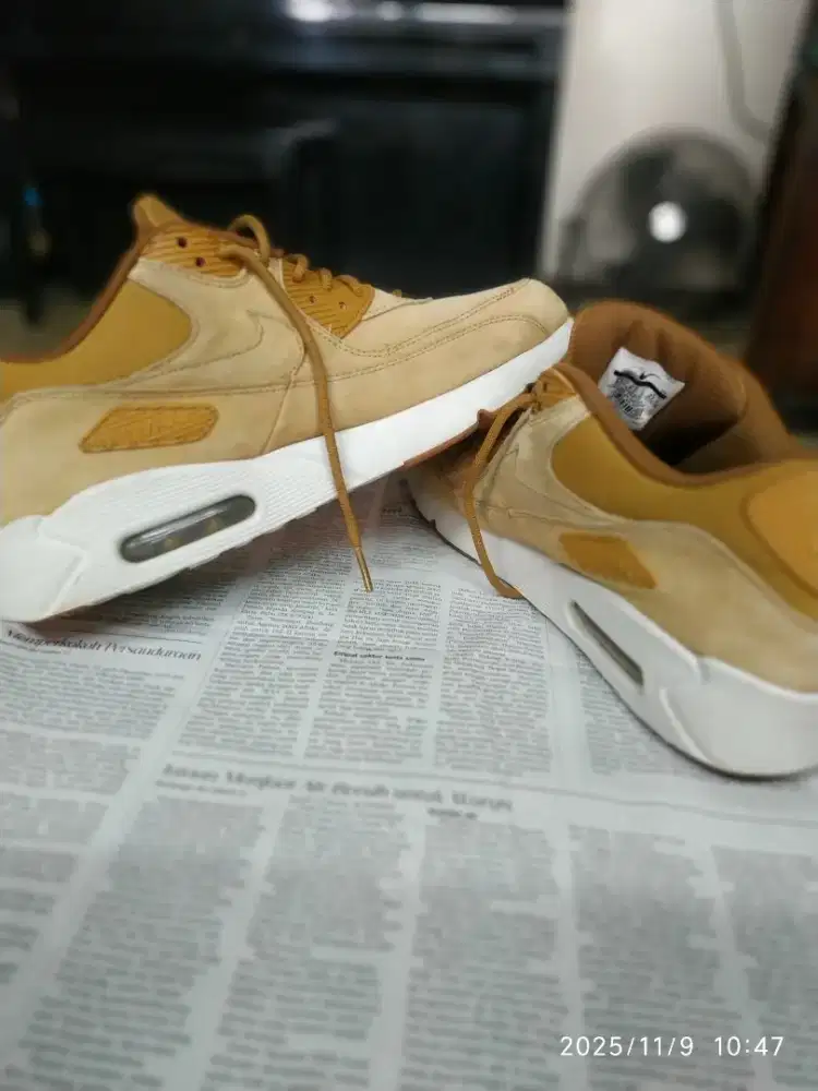Sepatu Nike Air Max 90 Ultra ORI uk 43 Coklat second Kondisi MANTAP