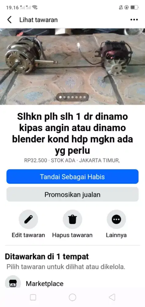 Slhkn plh slh 1 dr dinamo kipas angin atau dinamo blender kond hdp nih