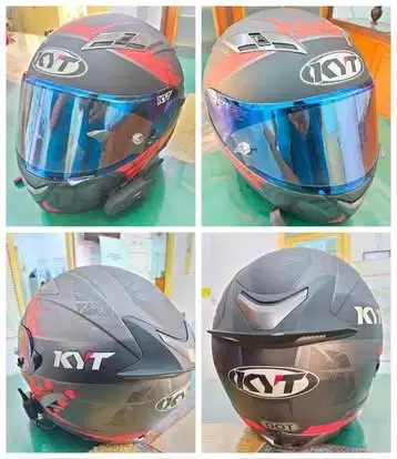 HELM KYT Falcon Spike RED Doff