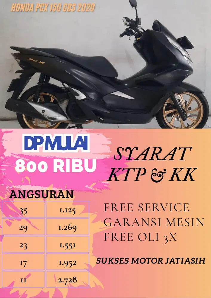 DP MURAH PCX 150 CBS 2020 BISA CASH/KREDIT MENGGUNAKAN DOMPET DIGITAL