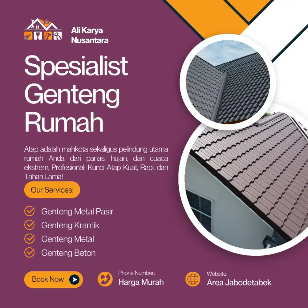 Tukang Genteng Rumah Terdekat