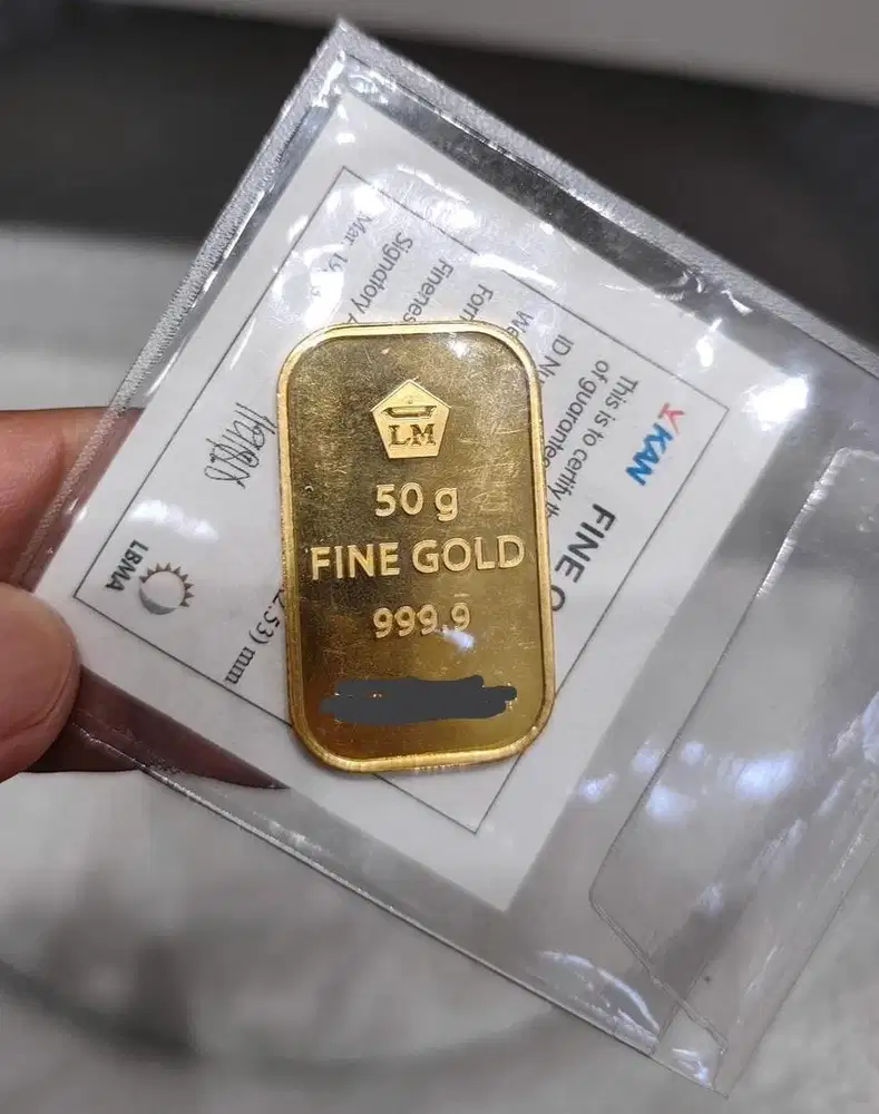 Logam Mulia 50 gram retro 1 keping