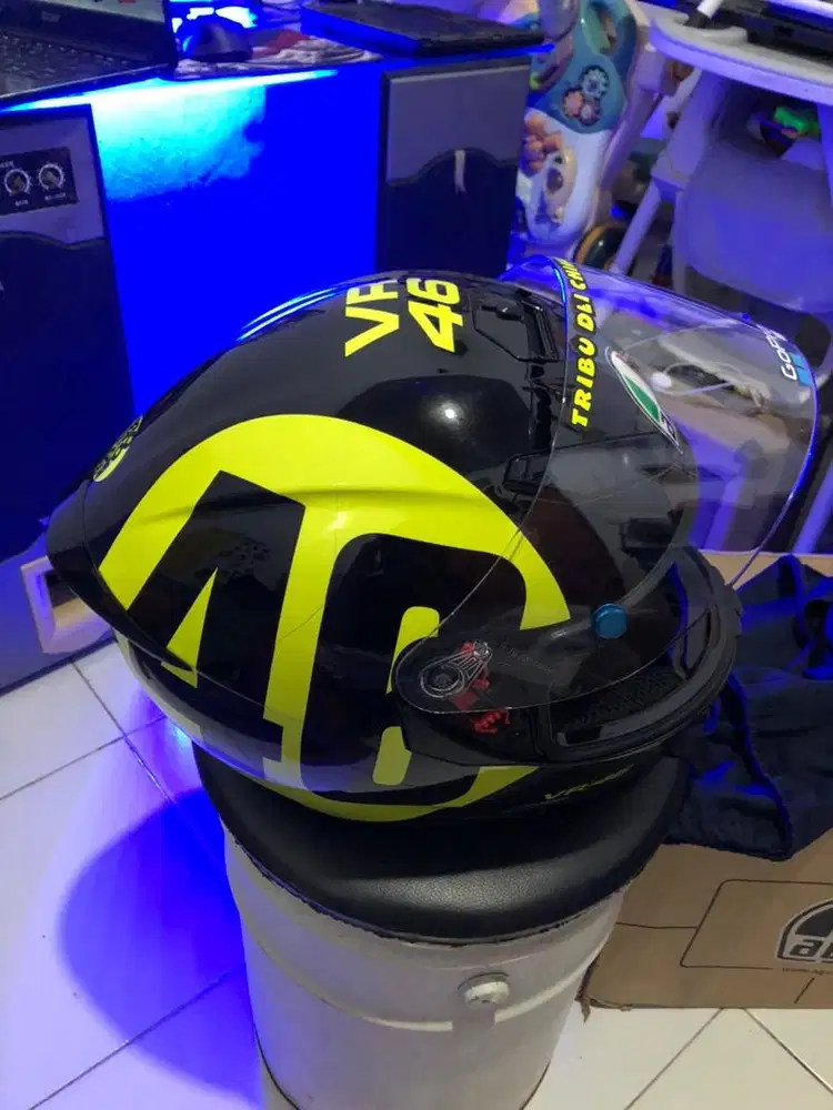 HELM FULLFACE AGV K3 SV BOLLO 46 (DOUBLE VISOR) SNI ORIGINAL.