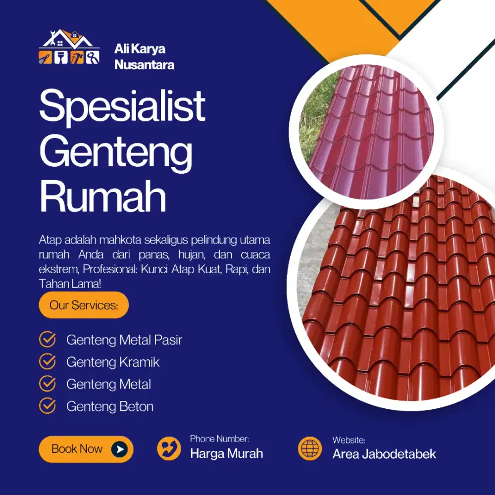 Tukang Genteng Spandek Pasir Murah