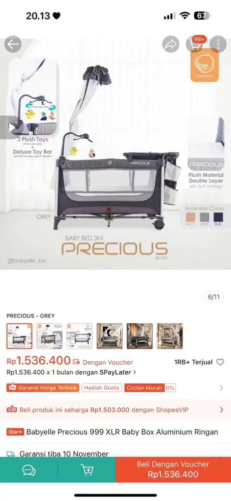 Box Babyelle PRECIOUS BE 999XLR