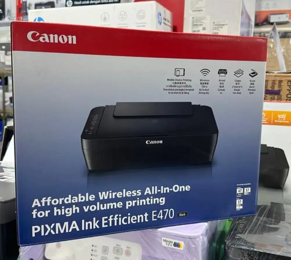 Printer Canon Pixma E470 Wireless Scan Copy