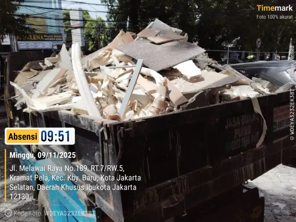 Jasa angkut puing dan sampah proyek