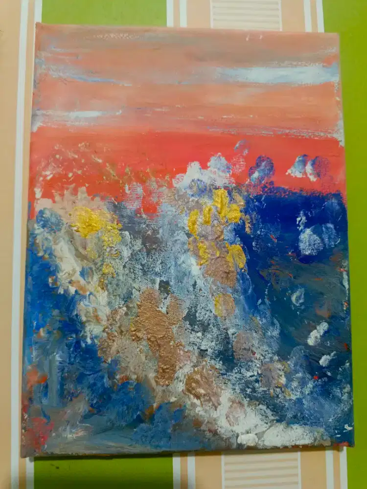 Lukisan Gold At The Sea - HSC 2025