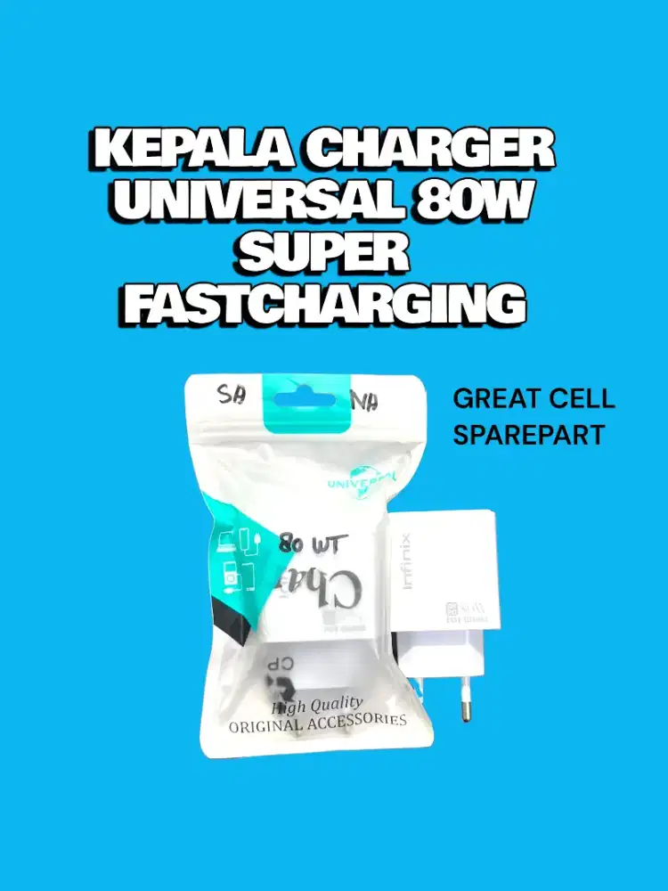 Kepala 80W charger super fast charging Univeral