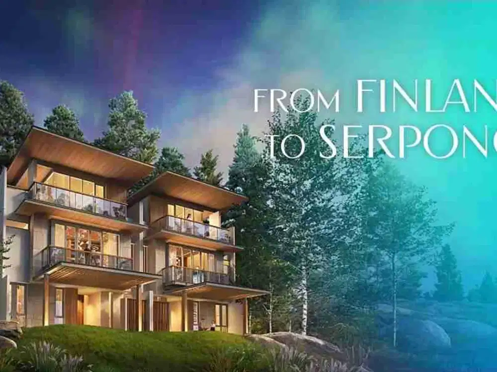 Rumah sultan di summarecon serpong CLUSTER FINORE rumah ala finland 3man