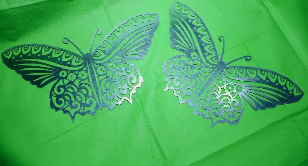 Big Eterna - Pelat Besi cutting Kupu-kupu Polosan Kecil