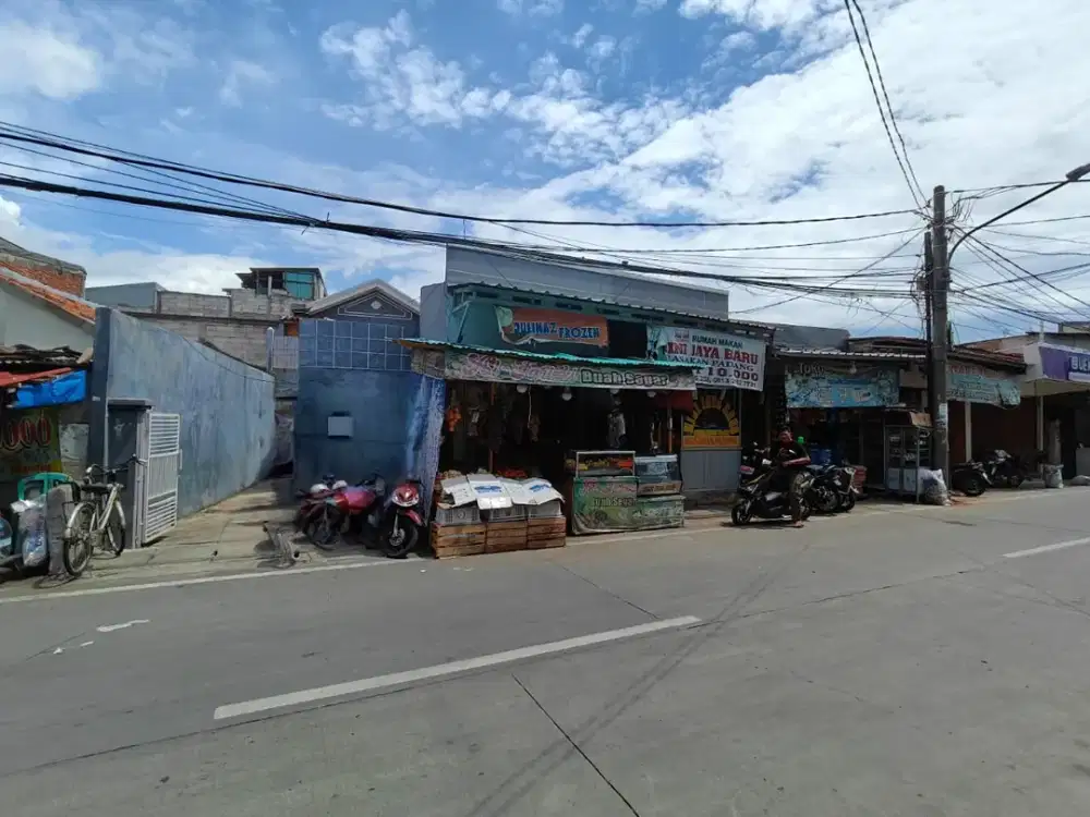DIJUAL CEPAT MURAH RUMAH WARAKAS RAYA LT 388 M2 COCOK UNTUK USAHA JLN UTAMA