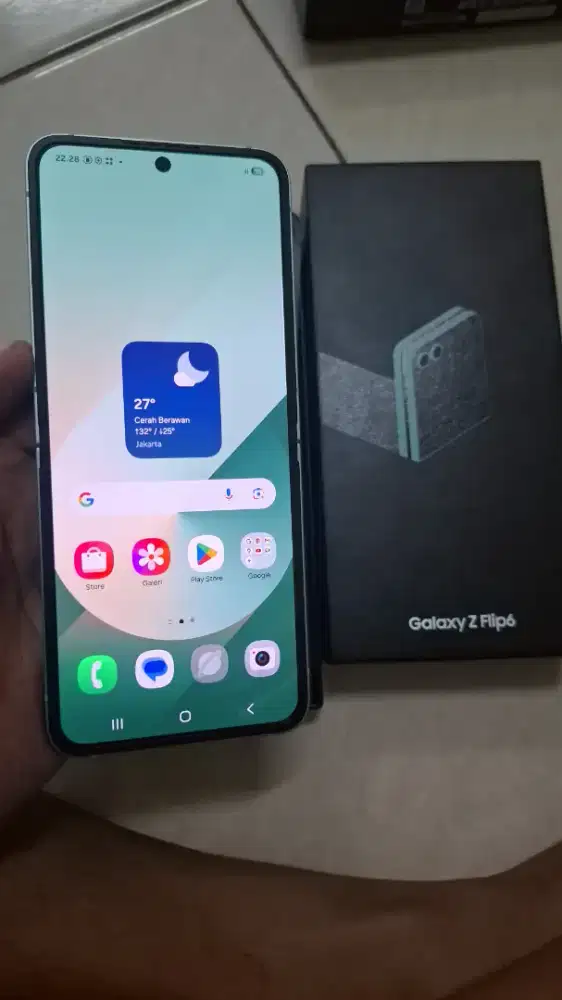 samsung z flip 6 ram 12/256 fullshet mulus resmi sein