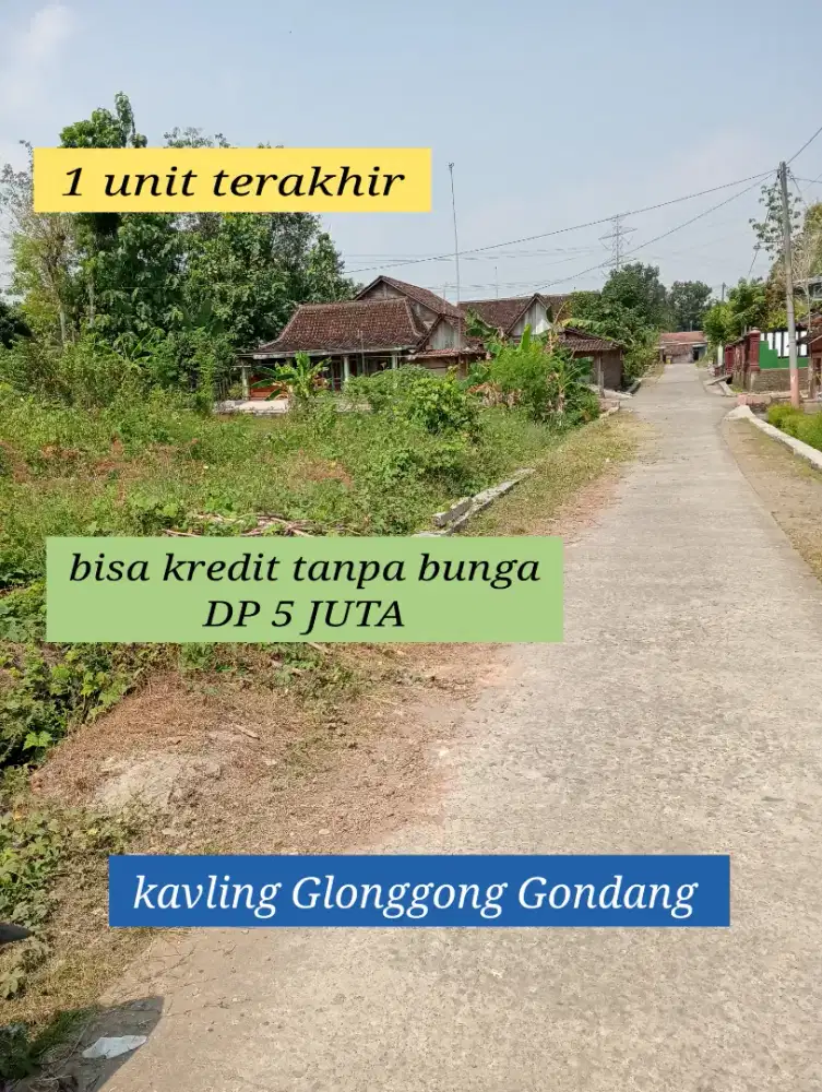 Kavling Murah Glonggong