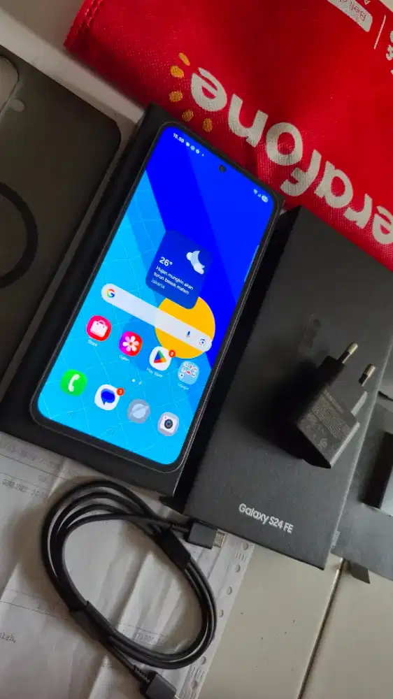 Samsung S24 Fe 8+256 5G.Resmi sein Like New Garansi panjang