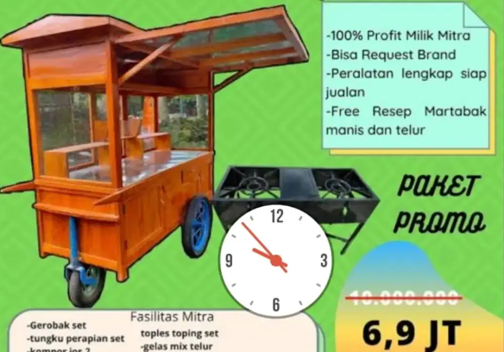 MEMBUAT DAN MENJUAL GEROBAK UNTUK USAHA MAKANAN
