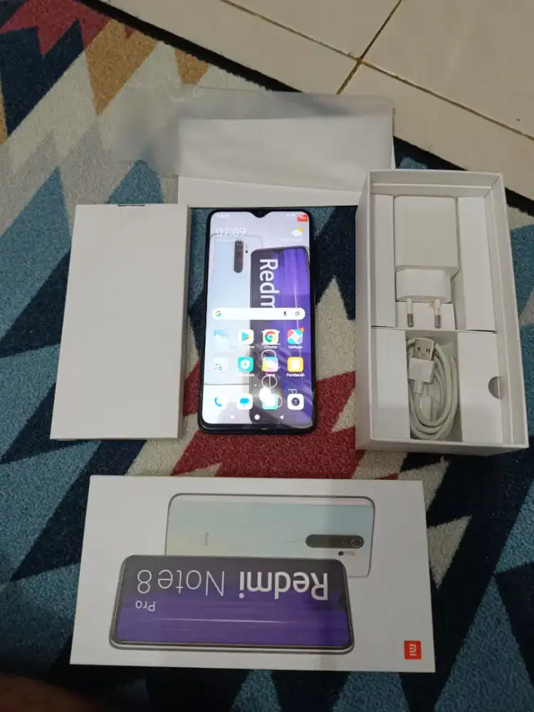 Dijual Redmi Note 8 pro 6/128gb KOMPLIT