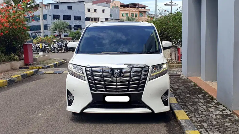Toyota alphard g atpm 2017 putih sunroof pilotseat pajak panjang