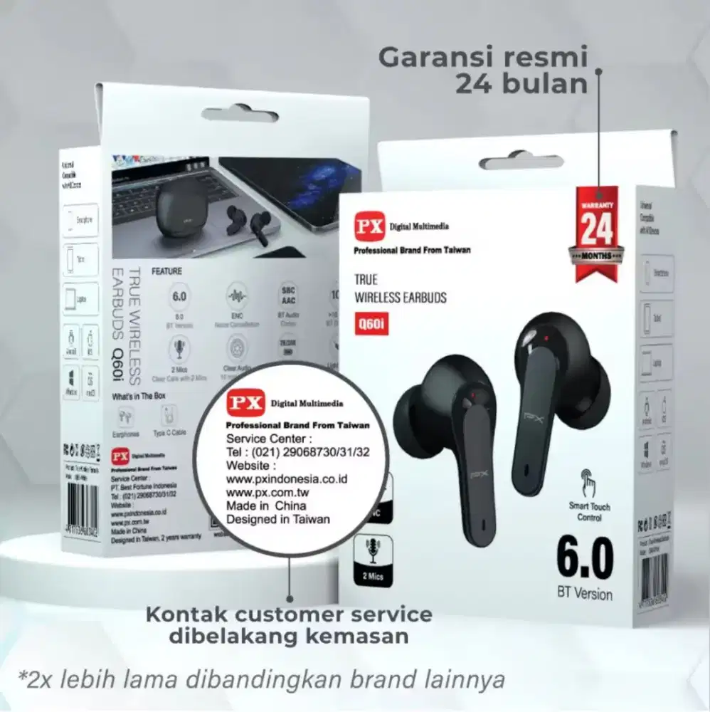 Headset Bluetooth PX type Q60i