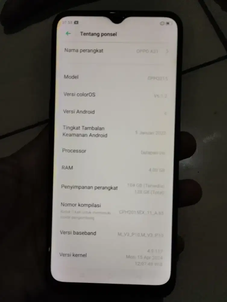 Dijual cepat oppo A31 ram 4 /128
