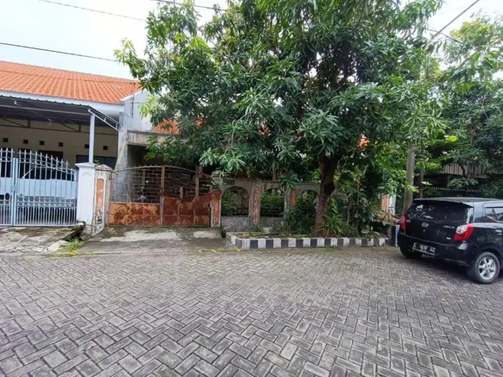 jual rumah hitung tanah rungkut asri row jalan 3 mobil